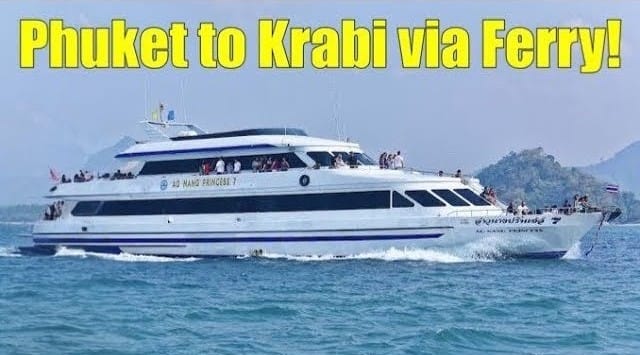 PHUKET HOTEL TO KRABI HOTEL PRIVATE TRANSFER AND SHARING FERRY (BY FERRY)